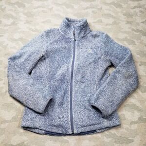 The North Face Sweatshirt Womens Small Blue Full Zip Pockets Outdoors Travel